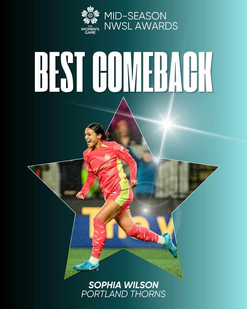 WomensGameMIB's tweet photo. @TheNCCourage @ORLPride BEST COMEBACK 💪

Sophia Wilson, @ThornsFC https://t.co/LuNAPSw0MK