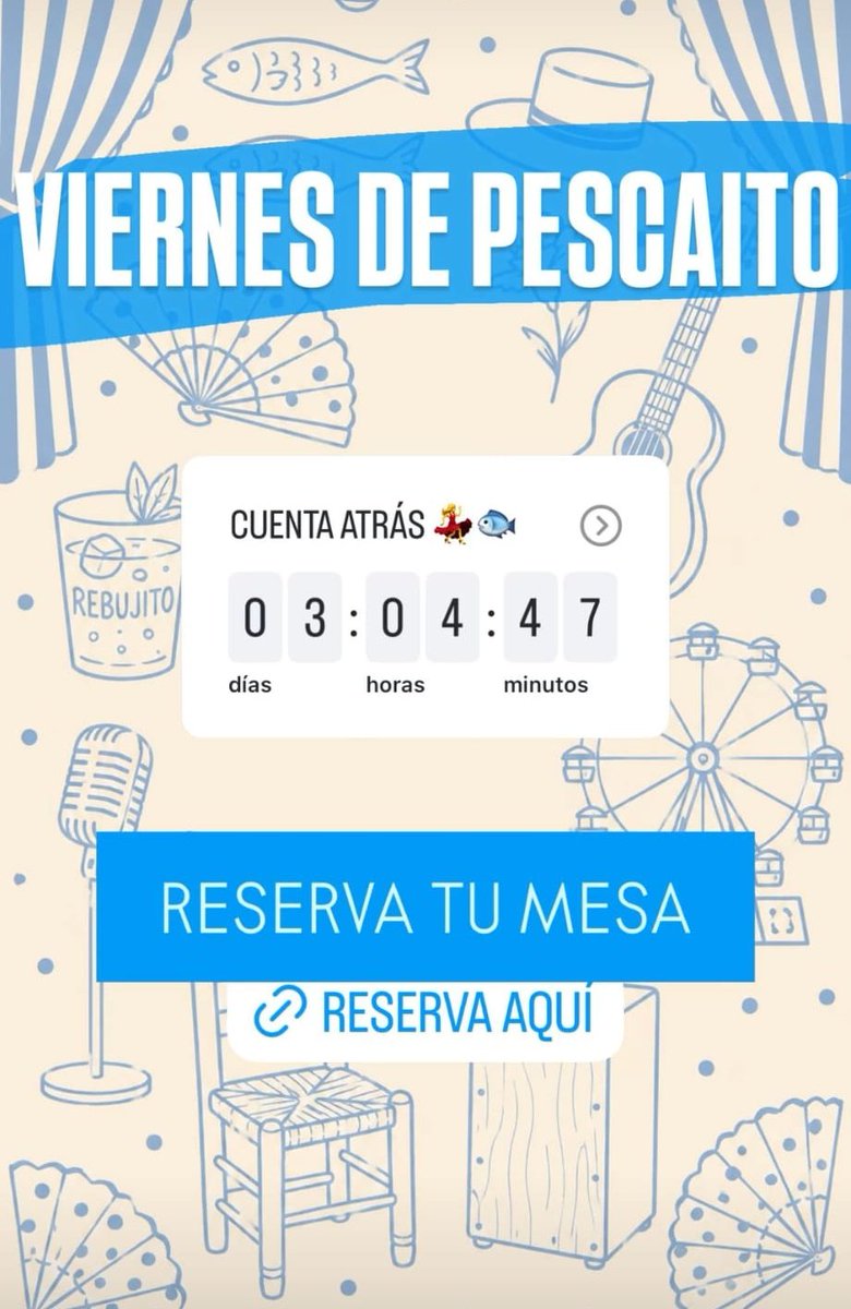cahtuoborroka's tweet photo. Espera, espera.
Que ahora se va a poner de moda en la Feria de San Juan "El Viernes de Pescaíto".
No sé si sentir vergüenza, tristeza o rabia. 
Que lo disfruten con mucha salud, pero esa no es mi feria. https://t.co/eyHppdBoTT