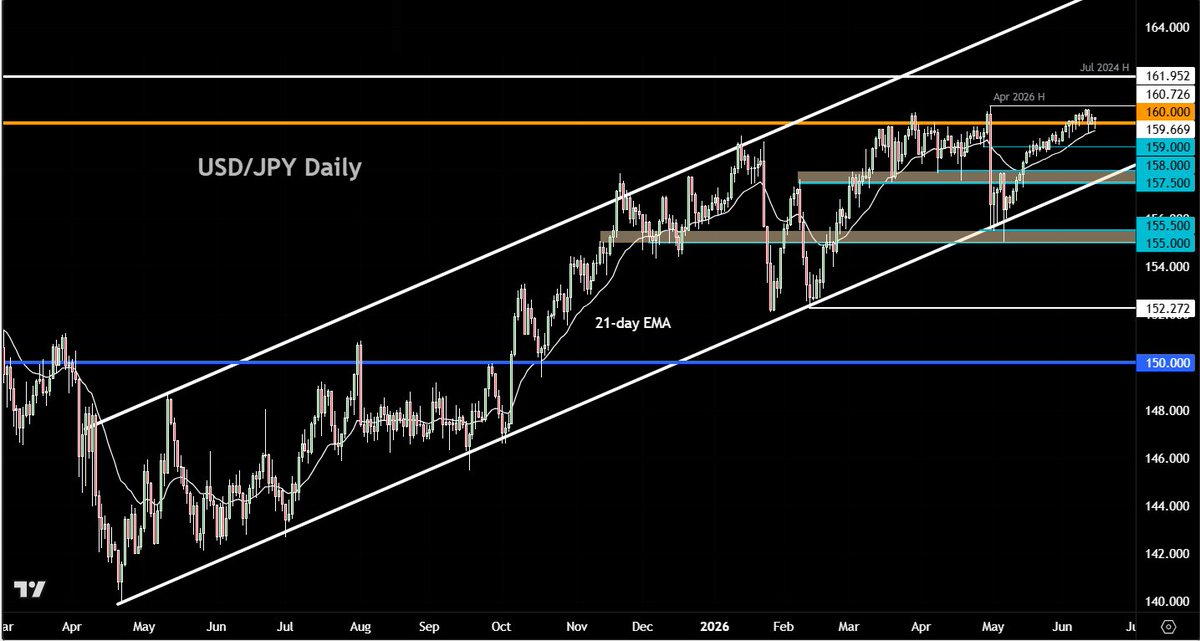KovaCrypto's tweet photo. BOJ raised rates to 1.0% — the highest level since 1995.

The move was expected.

Higher Japanese rates mean higher funding costs for yen-funded carry trades.

USD/JPY remains one of the key charts to watch.

Another step toward normalization.

#BOJ #USDJPY #CarryTrade #Macro https://t.co/8WnaUnBtty