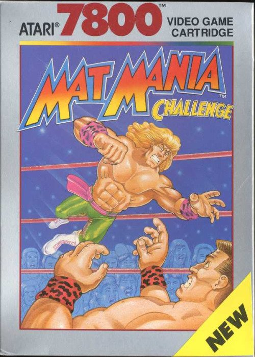 allan_cheapshot's tweet photo. 1989 Shawn Michaels vs. 2004 John Cena from a 1985 video game. Mat Mania Challenge, Atari 7800. https://t.co/R69io1V9L1