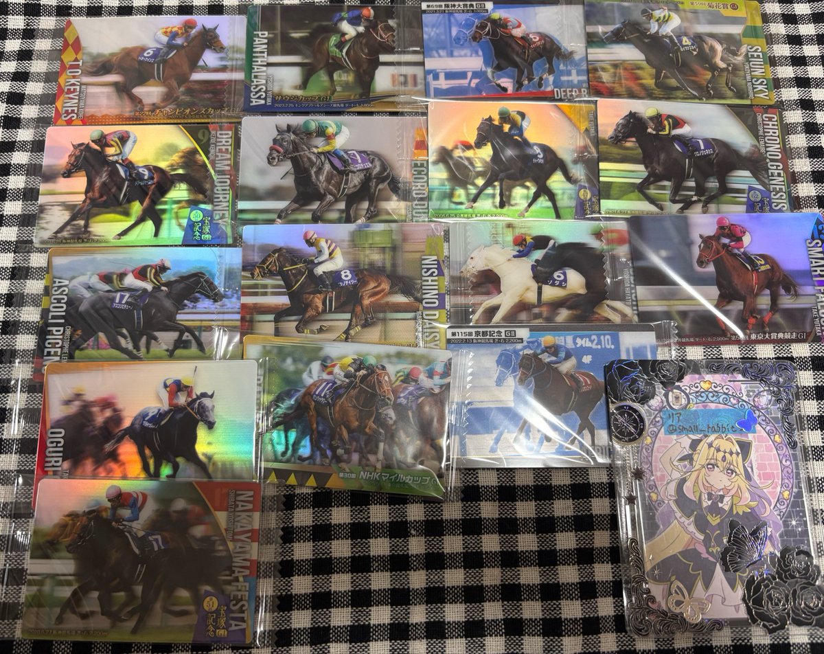 small_rabbit_2's tweet photo. サラブレッドコレクション ウエハース 競馬
譲渡 交換

譲）写真参照
求）メイショウタバル＞＞＞定価➕送料

当方複数提供可能です。
検索よりお声がけくださいませ。 https://t.co/Tiez7HQDdR