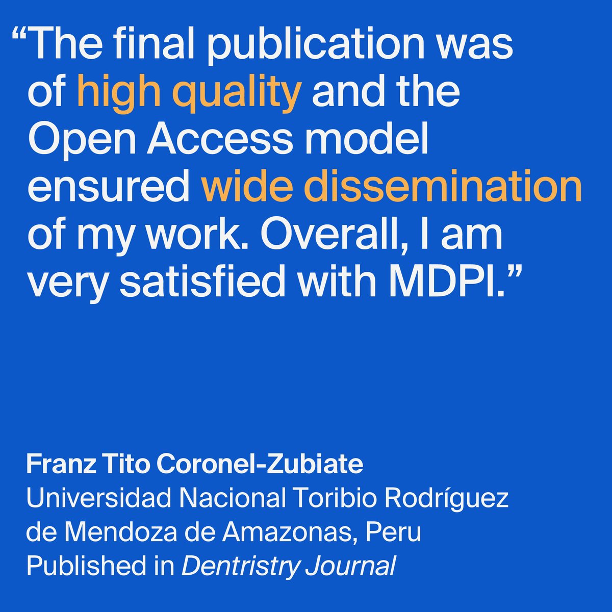MDPIOpenAccess's tweet photo. MDPI listens to the scholarly community to ensure authors have the best experience possible publishing their work in an Open Access format.

Learn more: https://t.co/PONnuGFeCD https://t.co/oiHUGHpOQk
