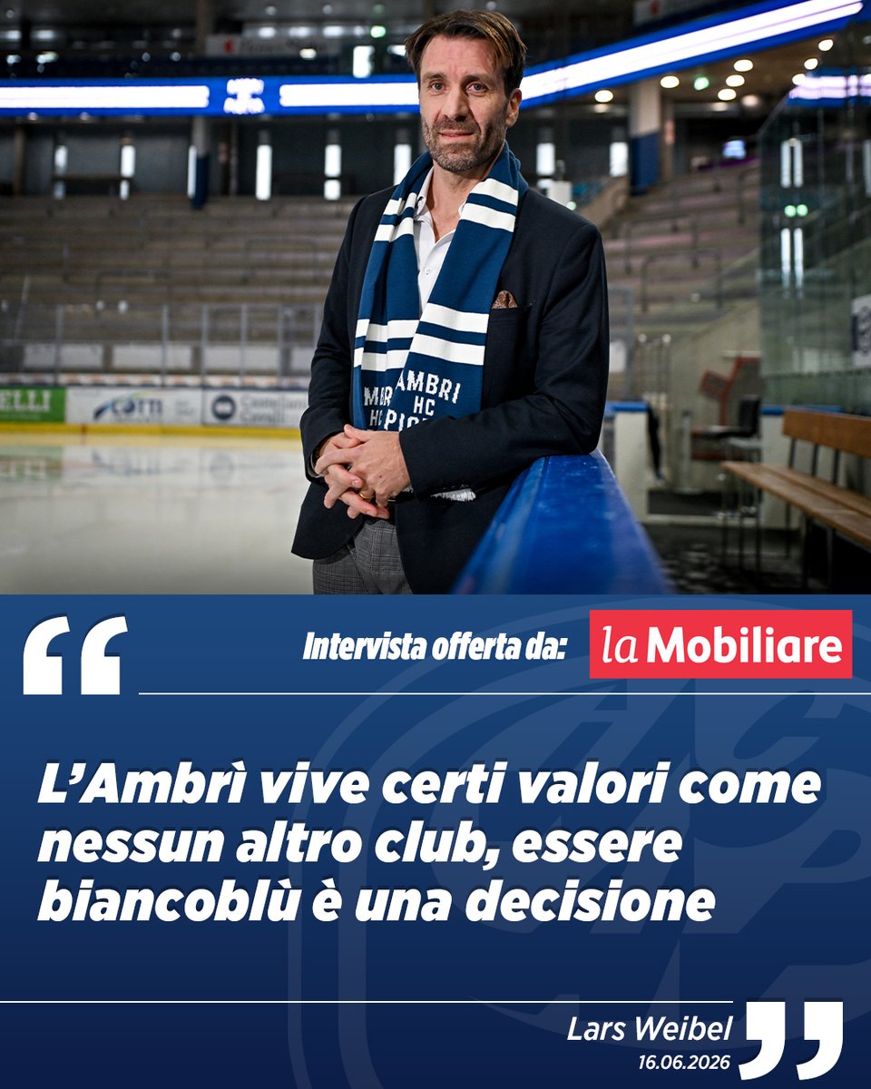 HSHScom's tweet photo. Weibel: “L’Ambrì vive certi valori come nessun altro club, essere biancoblù è una decisione” - https://t.co/QFCtcFDYur #HCAP #NationalLeague https://t.co/7HqTAXJaWG
