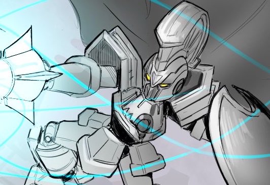 EXianvar's tweet photo. wip #ダンボール戦機 https://t.co/UdkN8uFxZO