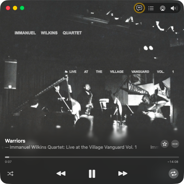lnrrlnr's tweet photo. [Live at the Village Vanguard Vol. 1 / Immanuel Wilkins Quartet]
2026年。現代ジャズを代表するアルトサックス奏者の初ライブ録音。活気に満ちた3連符からJohn ColtraneとOrnette Colemanの色合いが浮かび上がります。是非。
今日もお疲れ様でした。今宵もよい夢を🌙
#今日のおやすみミュージック https://t.co/SlecwF9JCc