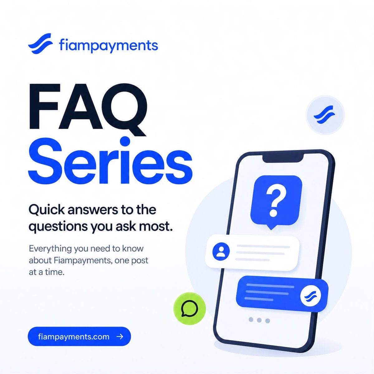 fiampay's tweet photo. FIAM FAQ SERIES

Welcome to the FIAM FAQ Series!

Over the next few weeks, we'll be answering some of the most common questions about FiamPayments and showing you how we handle real-life situations our users may encounter.

From cash-outs and transaction security to payment speed, reliability, and everything in between, we'll break it all down in simple, easy-to-understand terms.

Let's kick things off with one of the questions we get asked the most 👇