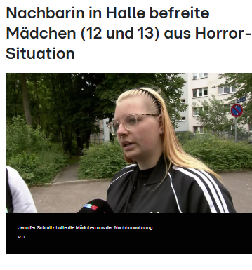 Taykra's tweet photo. „Die darf nicht schwanger werden.“ Diesen Satz hört Jennifer Schmitz in #Halle aus einer Wohnung. Dann sei ein Mädchen im Treppenhaus zu ihr gekommen und habe um Hilfe gebeten. „Die Mädchen, die waren wirklich weg, die konnten auch nicht mehr“ Die StA sieht den Fall inzw anders. https://t.co/0mcw6X63M2