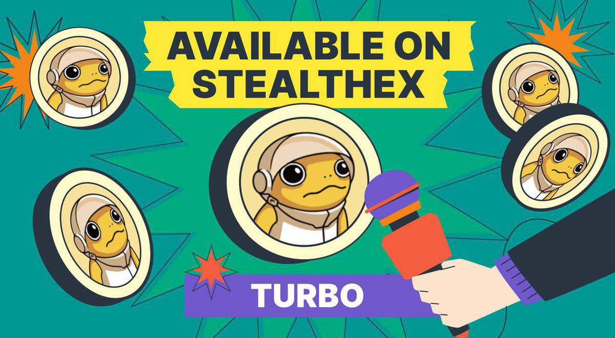 StealthEX_io's tweet photo. 🏎From AI origins to community power, $TURBO is still unstoppable 

Built by AI and powered by a wild community, @TurboToadToken is picking up speed fast, are you watching this run?⚡️

What’s your favorite OG meme community? 

➡️Swap $TURBO now on StealthEX https://t.co/NeZa1aZx0K

🟡StealthEX brings seamless cross-chain swaps to you