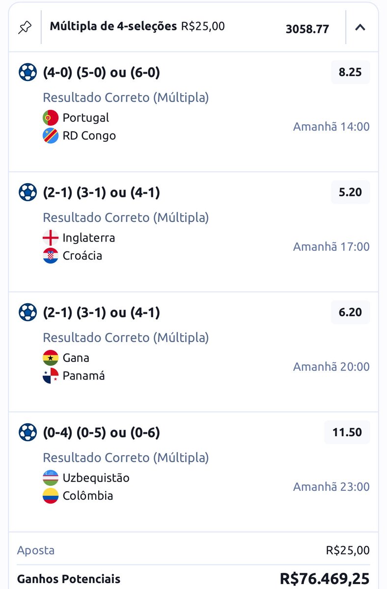 TipsMr_'s tweet photo. ODD 3058.77 nos resultados múltiplos nessa Copa do Mundo! 🌎 

Da pra SONHAR muito nisso, ein????

Link pronto nos comentários 👇 https://t.co/226tZMJ3wF