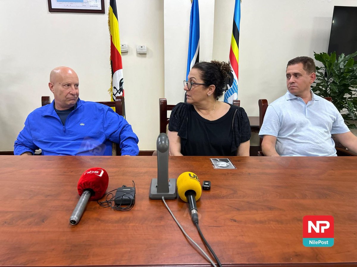 AKepher's tweet photo. Yesterday Three former Israeli hostages rescued during the 1976 Entebbe Raid have arrived in Uganda nearly 50 years after the historic operation. 
Benny Davidson, Shy Gross, and Tzipi Cohen were received by UPDF Spokesperson Col.Chris Magezi upon their arrival yesterday evening. https://t.co/XrVc2ja5xl
