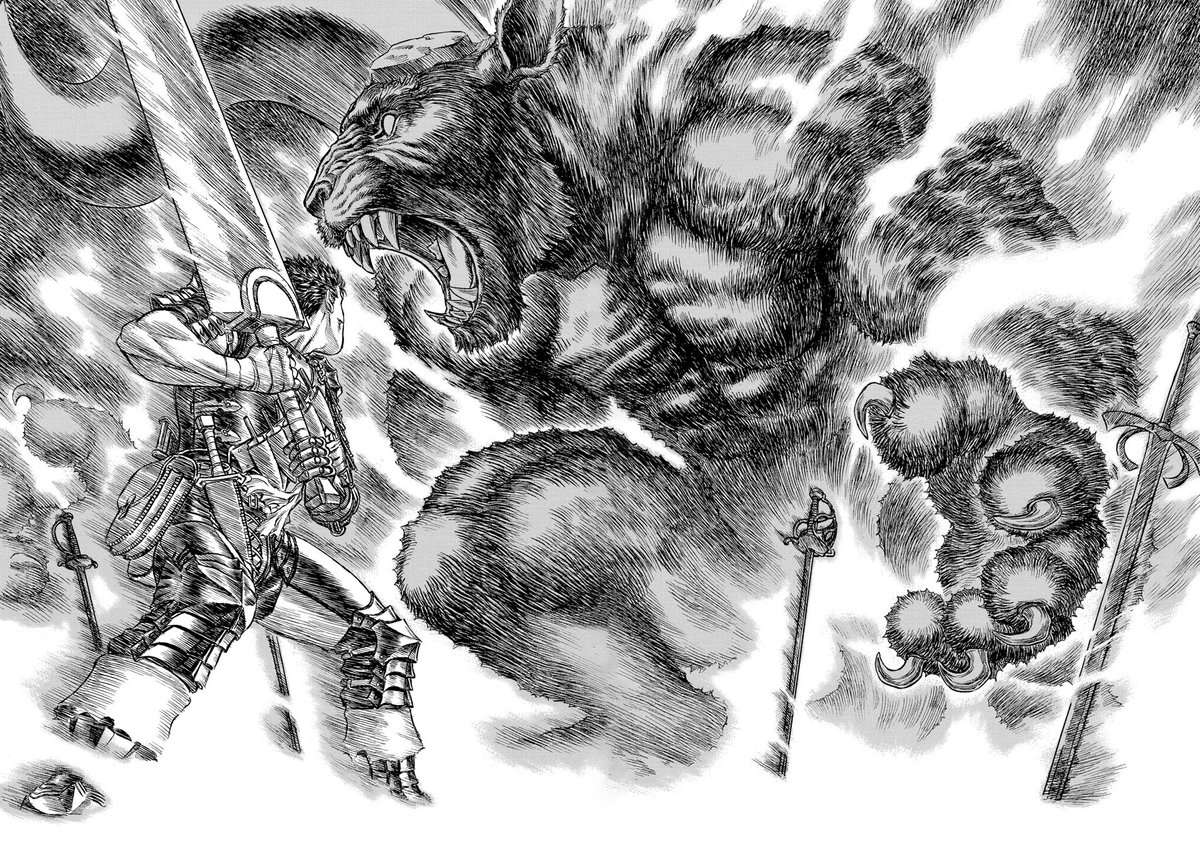 IIVIZI's tweet photo. الفن الي يصعب على اي رسام مانجا انه يوصل له #Berserk https://t.co/qDcvSpdakH