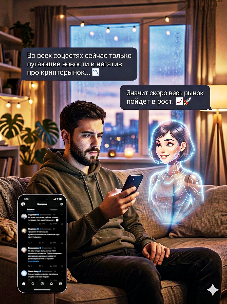 PhotoNikArt's tweet photo. AI just reminded me that maximum fear always precedes the hardest reversals. ✨
When the sentiment hits rock bottom, the smart money looks up. Simbiosis in action. 😊
#AI #Simbiosis
#CryptoSentiment
#BuyTheFear
#AICollaboration
#CryptoCommunity #manifold
#transientlabs #opensea