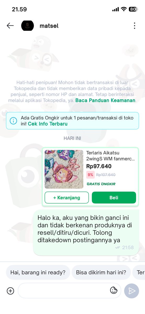 shimishimlily's tweet photo. day 1 ngelabrak seller scam (gugup🤗) https://t.co/Y5XpeuCl5d
