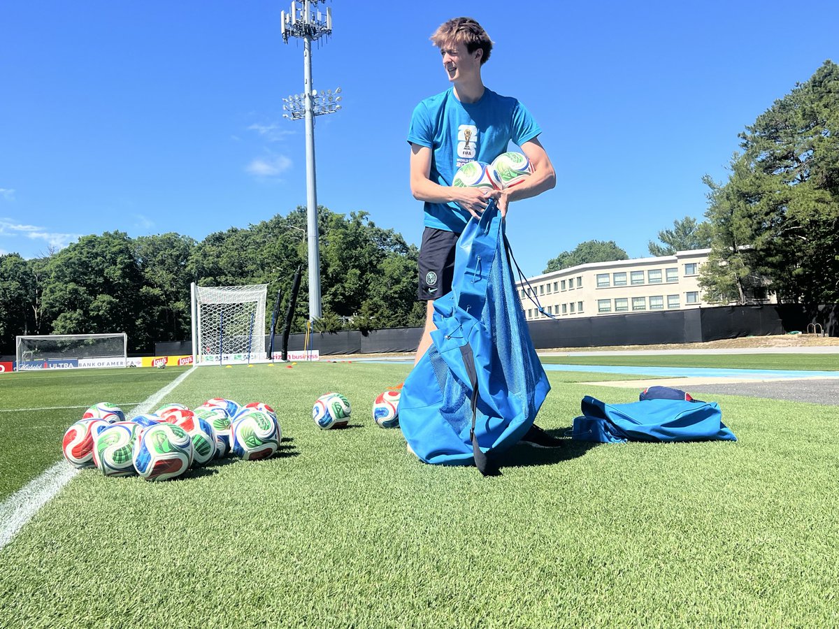 ACPressHuba's tweet photo. The Solari name is famous in world football  but did you know that their connection to @Stockton_edu/@stocktonospreys dates back 3 generations. Teo Solari  is helping out at the school as they serve as the base camp for #haiti 

#realmadrid #spain #worldcup https://t.co/sh4N9Y7r7v