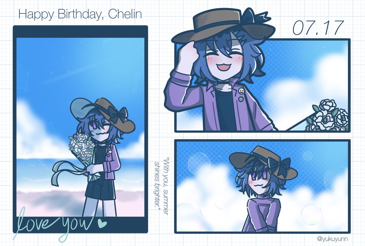 yukuyunn's tweet photo. 🎂 🫐  𝐻𝒶𝓅𝓅𝓎 𝐵𝒾𝓇𝓉𝒽𝒹𝒶𝓎 🫐  🎂
07.17.2026

My half-son, Chelin (@croo0101’s OC) 💖💖 i love u so much my summer boy mwah

#esuchel https://t.co/zUD6RlpM74