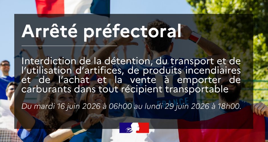 Image de Préfet de l'Orne - #sécurité | ⚽ Afin d'assurer la sécurité de tous et d'éviter le risque de trouble à l'ordre publique