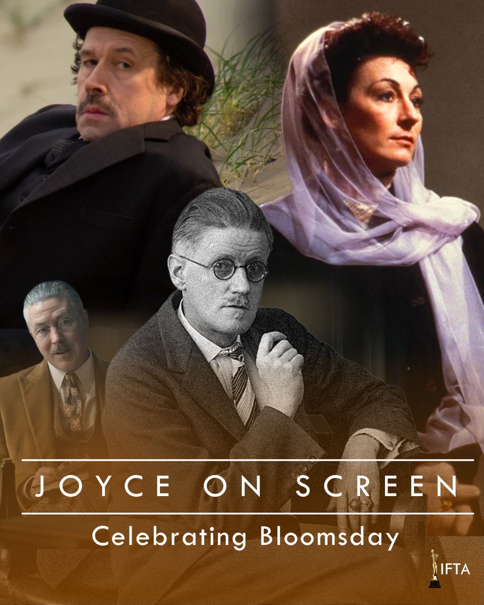 IFTA's tweet photo. It’s Bloomsday!☘️

In honour of the occasion, we’re taking a look at James Joyce on screen. From adaptations of his works to biographical films about his life, there have been many memorable interpretations through the years! https://t.co/D9o41k6EkU