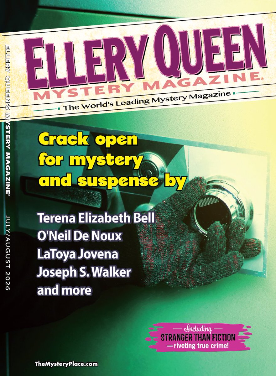 eqmm's tweet photo. Our July/August issue is on sale now! Grab a copy for the latest suspenseful and mysterious tales from Joseph S. Walker, Terena Elizabeth Bell, Gabriela Stiteler, Pat Black, and more! https://t.co/04UeVRsyzB