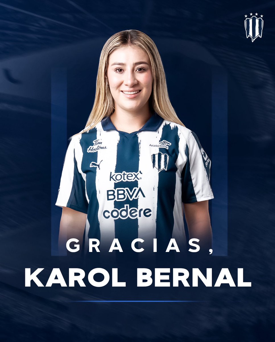 bruhdz8's tweet photo. ¡CONFIRMADO! ✅

Karol Bernal es baja de Rayadas, con destino al Club América. 🤠➡️🦅 https://t.co/h3dAYFJ52T