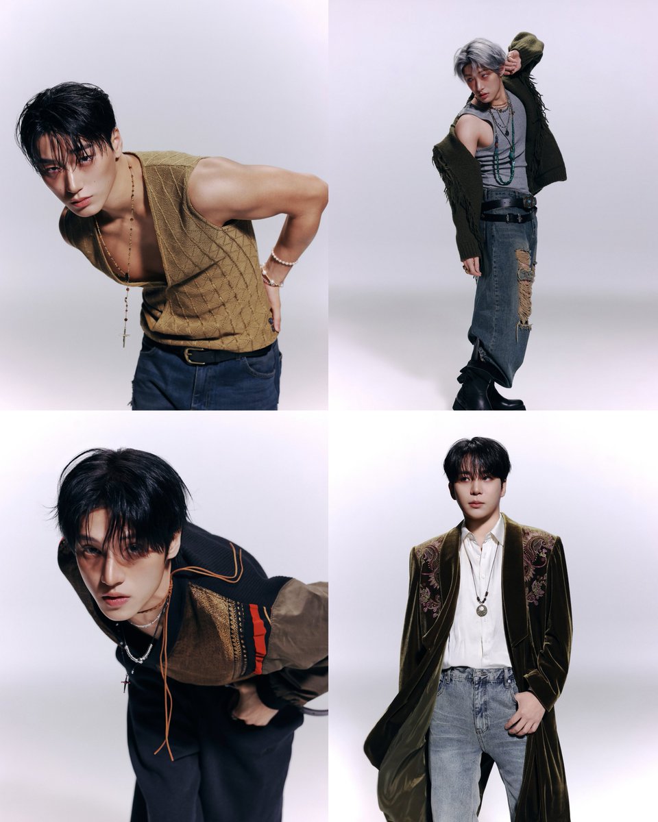 OneilyMusic's tweet photo. ATEEZ releases the third concept photos of SAN, MINGI, WOOYOUNG, and JONGHO for their 14th mini album ‘GOLDEN HOUR : Part.5.’ https://t.co/XROBhPTC3i