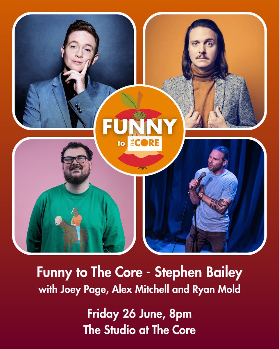 SolihullUpdates's tweet photo. ‘Funny to The Core’ is back on Friday 26 June! #TheCore’s monthly comedy club returns to the Studio at The Core in #Solihull later this month for another unforgettable night of big laughs and non-stop fun. https://t.co/seoH4949PV https://t.co/od7NQT28jI