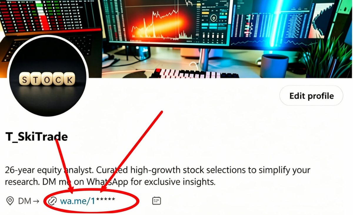 d_onnuand41erw's tweet photo. Still stuck holding $AGNC $BSX $QXO unsure when a breakout hits?

Message me on WhatsApp to join our trading group.

I deliver vetted breakout setups every trading day.

Last week our group members earned profits $3,600 up to $55,000 following my trade guidance. https://t.co/eRJH1Z6Gok