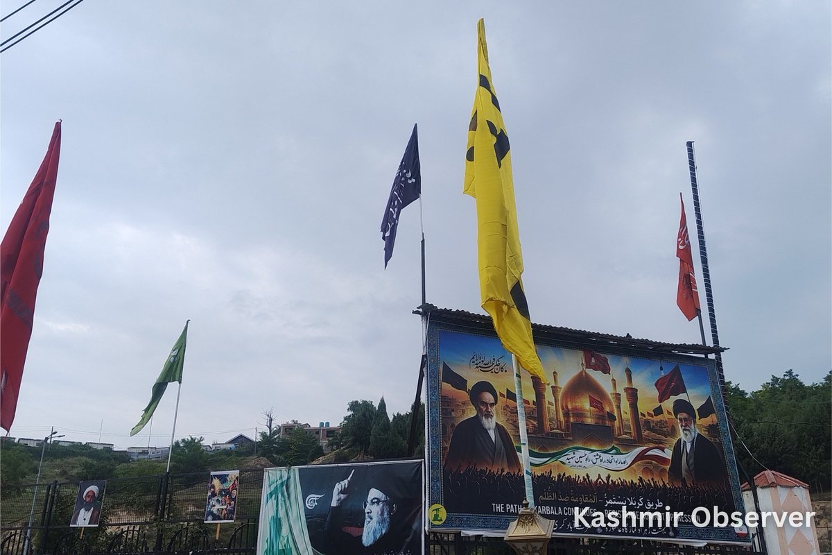 kashmirobserver's tweet photo. In Photos | Preparations for Muharram

Black flags, banners, and religious displays have begun adorning streets, imambaras, and marketplaces as communities prepare for the observance of Muharram. The images capture ongoing arrangements, reflecting the solemn atmosphere and significance of the month commemorating the sacrifice of Imam Hussain (AS) and the martyrs of Karbala.

KO Photos by Abid Bhat