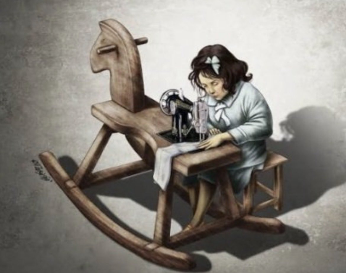 o_pegacho's tweet photo. mais alguém interpretou este cartoon no exame de português como a misoginia e o papel esperado da mulher pela sociedade e não como exploração infantil? 😔

#iavesummerfest #iave https://t.co/PYEsIOcpSW