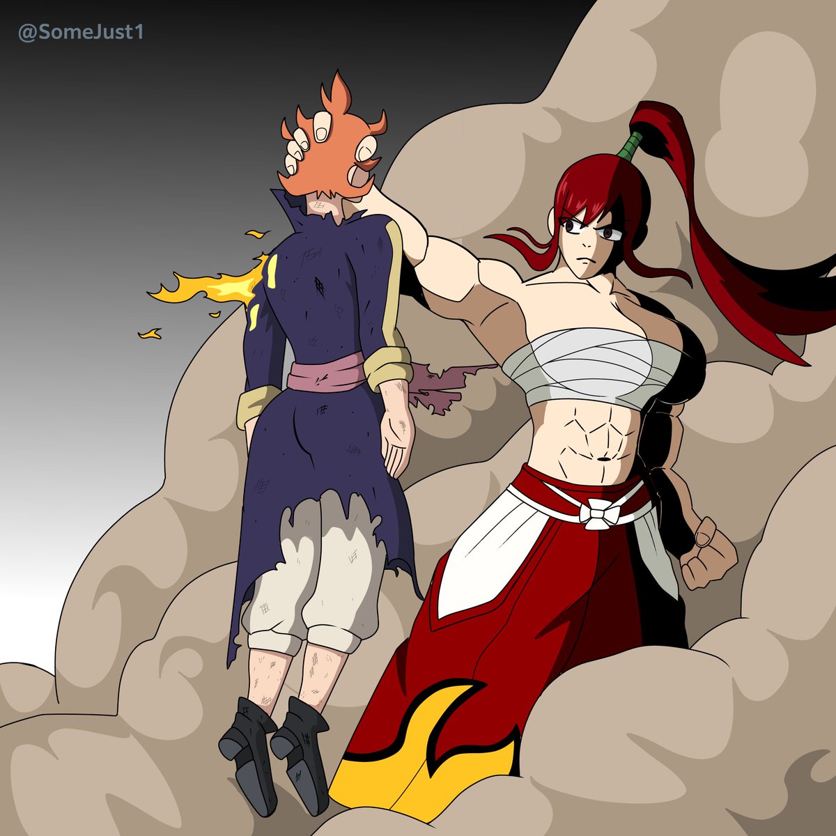 SomeJust1's tweet photo. Another slander piece 
#FairyTail #BlackClover https://t.co/74aG431xZu