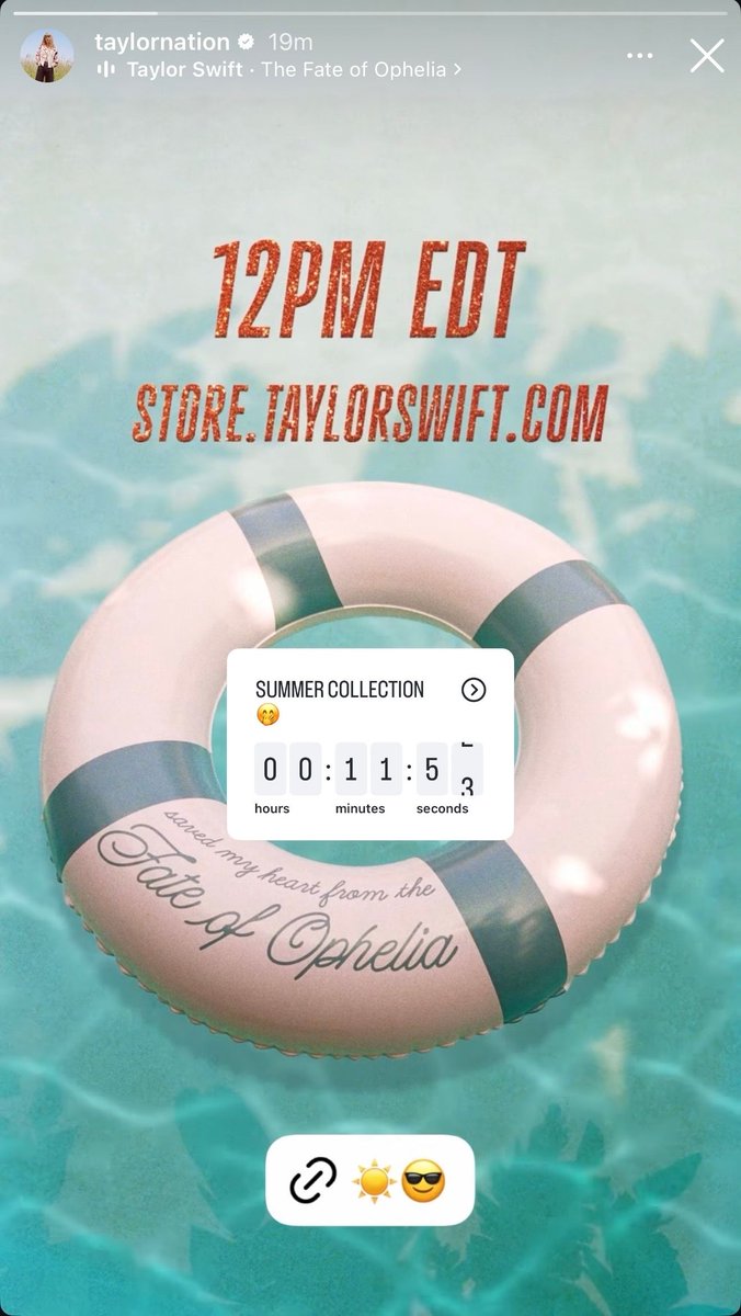 TheSwiftSociety's tweet photo. 🚨| Taylor Nation has started a new countdown on Instagram, set to end at 12 PM EDT. https://t.co/SmkVBXVdys