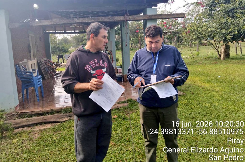 ErssanPy's tweet photo. ERSSAN ejecuta el Plan Anual de Supervisión (PAS 2026) en los distritos de Capiibary, Gral. Aquino, Liberación,  San José del Rosario, Unión, Villa del Rosario y Yrybucua del departamento de San Pedro. https://t.co/IE6On6nMSO