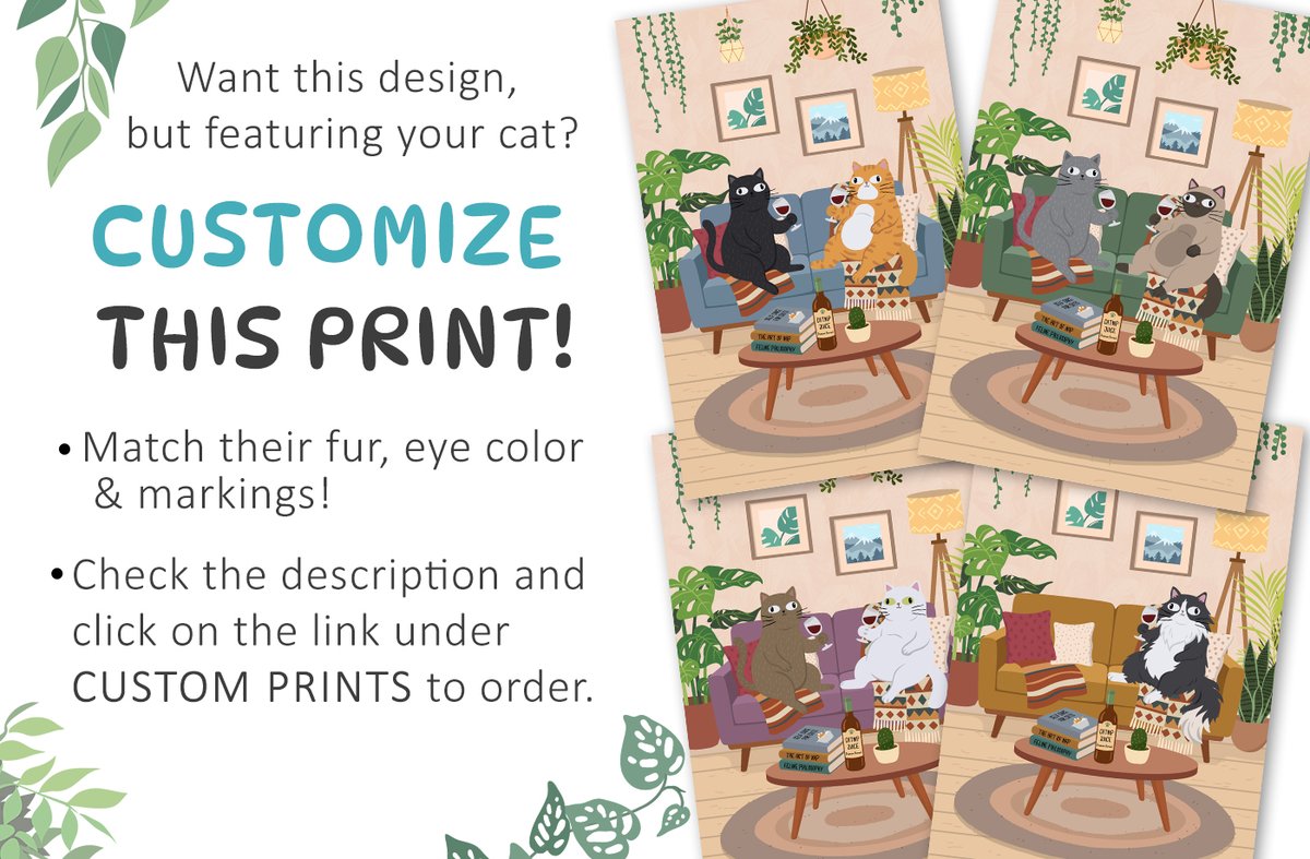 catnipartprints's tweet photo. Custom digital prints! 😻 Turn your cats into adorable artwork. (No AI) 
SAVE 20% today! 
Link below ⬇️
https://t.co/U11xYJlktr
#CustomPetPortraits #CatArt #Etsy #catlovers https://t.co/JwMumQKElg