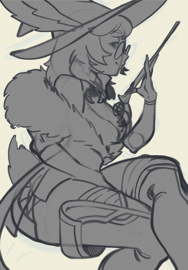 HakiDraws_'s tweet photo. Aurora WIP! https://t.co/lgAjexrH1b