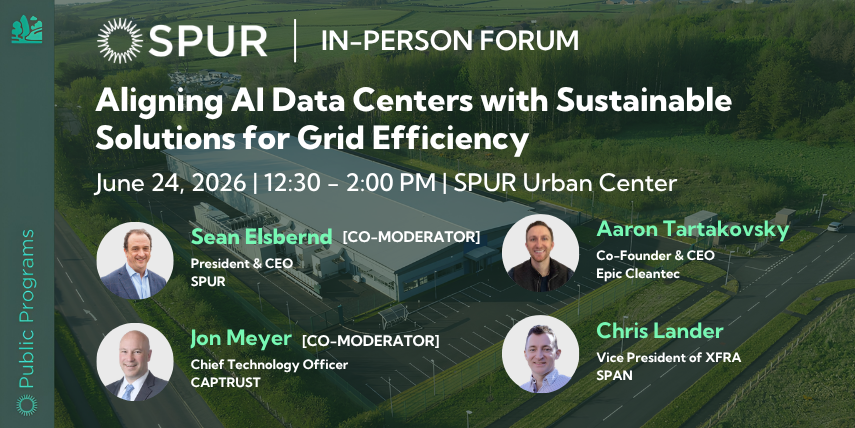 EpicCleantec's tweet photo. As AI continues to reshape industries around the world, it’s also driving important conversations about the future of our water and energy infrastructure.

Join Epic’s CEO & Co-Founder Aaron Tartakovsky at @SPUR_Urbanist’s in-person forum, Aligning AI Data Centers with Sustainable Solutions for Grid Efficiency, where industry leaders will explore how innovative technologies can help meet growing AI demand.

🔹 Aaron Tartakovsky — CEO & Co-Founder, Epic Cleantec
🔹 Chris Lander — Vice President of XFRA, SPAN
🔹 Sean Elsbernd — President & CEO, SPUR (Co-Moderator)
🔹 Jon Meyer — Chief Technology Officer, CAPTRUST (Co-Moderator)

📅 June 24, 2026 | 12:30-2 PM
📍 SPUR Urban Center, San Francisco

Learn more and register: https://t.co/gCsAkvzcN9