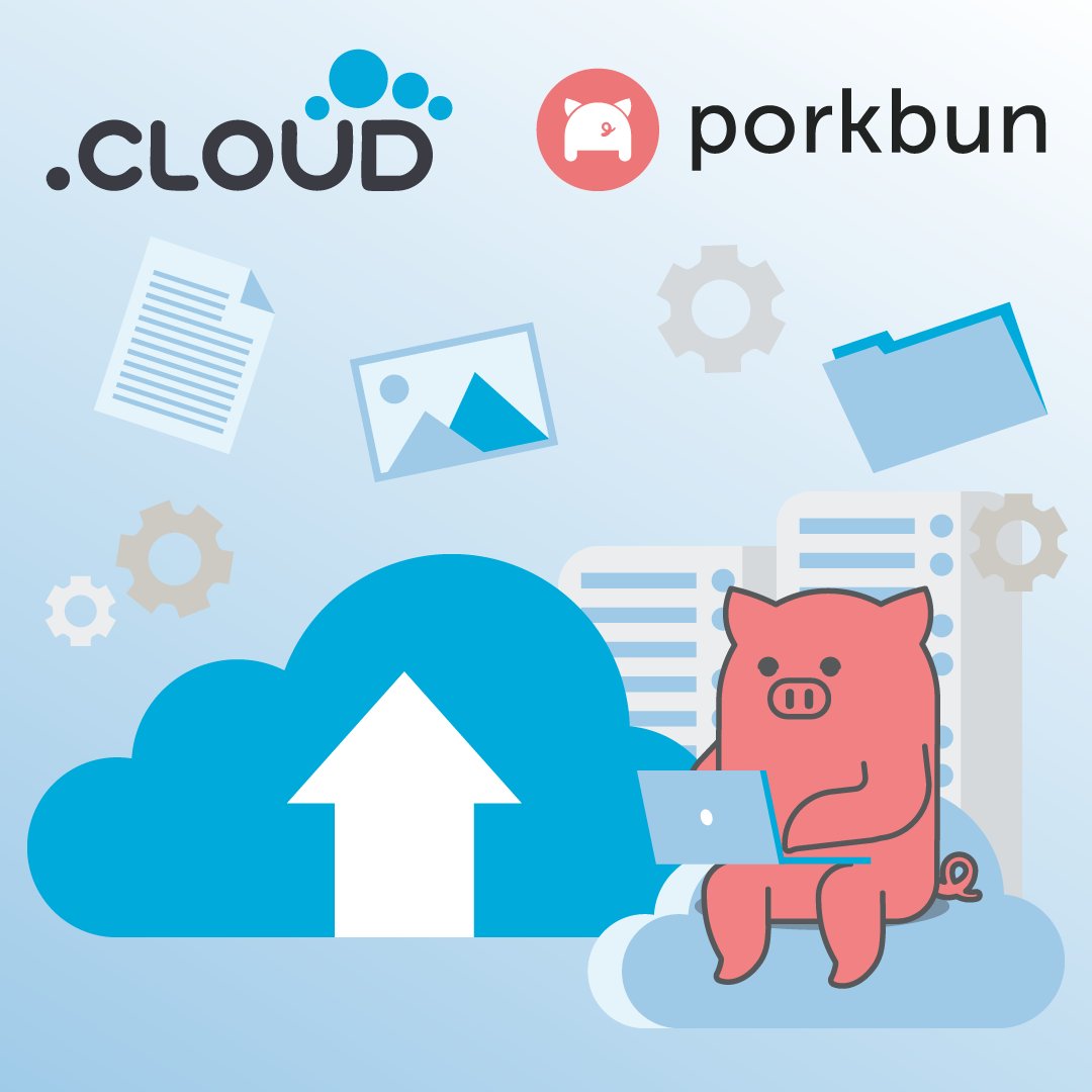 Porkbun's tweet photo. A .cloud domain is perfect for developers, startups, SaaS companies, AI builders, and innovators looking for a domain that speaks their language. No translation layer required.

Get yours now! https://t.co/KcQ6Iy15lj

#PorkbunDomains #DotCloud #CloudTech #DomainsDeals https://t.co/qIYmv8SBJE