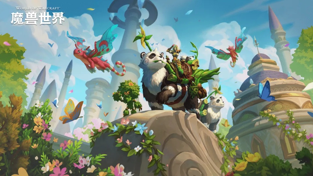 Wowhead's tweet photo. Midsummer blessings have arrived with an animated trailer, giving players a look at the new Chinese exclusive flying panda mount, Faerie Dragon pet, and other unique cosmetics!

#Warcraft

https://t.co/zciNcI8xoB https://t.co/YnDzVv2Ufs