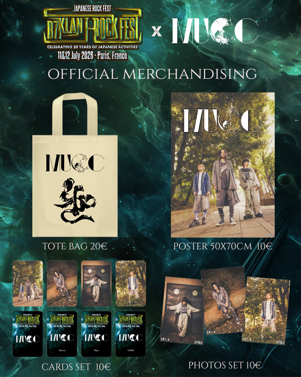 B7Klan_new's tweet photo. Hi everyone,

Here is the second part of the
B7KLAN J-ROCK FEST Official Merchandising
 
Pre-orders will start on June the 17th on https://t.co/Y17qKHJ7wl at 12:00 CET
Purchase online and pick up your merch during the Festival at a dedicated booth. https://t.co/cuC7I8XiaV