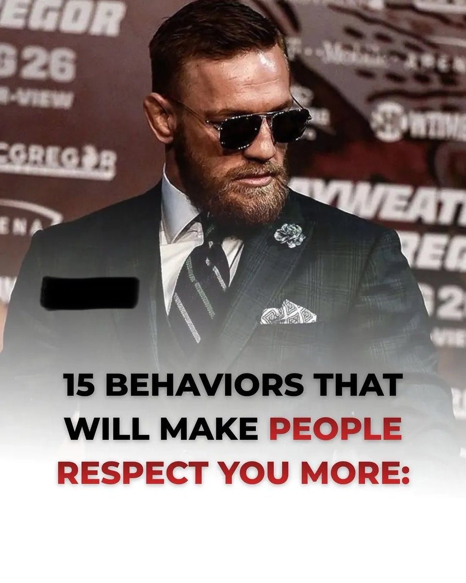 Monkwisdoms's tweet photo. 15 BEHAVIORS THAT WILL MAKE PEOPLE RESPECT YOU MORE 

-THREAD- https://t.co/FzGCnG7A2g
