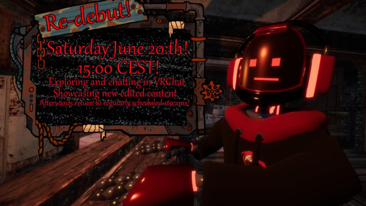 DomEReapeR's tweet photo. I FINALLY FEEL READY TO COME BACK TO STREAMING! Gonna call it a ''re-debut'' because it seems fitting haha
Let's explore some cool levels in VRchat and talk about life and streaming, and showcase what I've been working on these past few weeksπPlease come say hi when I return β€οΈ https://t.co/xsjtmkXRYq