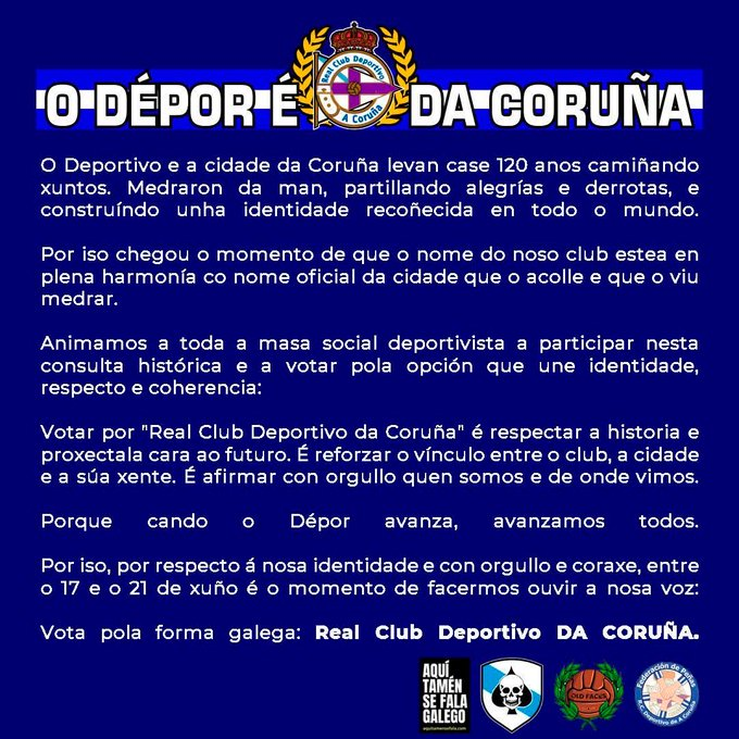 ManuelValNov's tweet photo. O DEPOR e o Real Club Deportivo DA CORUÑA !!! https://t.co/BhN3P5utVQ