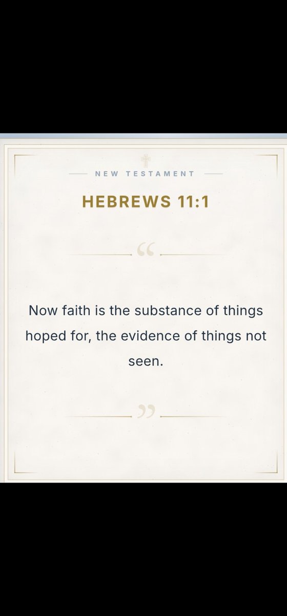 Cairnlodge1's tweet photo. #VerseOfTheDay 📖🕊

#Hebrews 11:1
Now faith is the substance of things hoped for, the evidence of things not seen. 👑

#KingJamesVersion #KJV #AuthorisedVersion #AV https://t.co/XweJiNGNHf