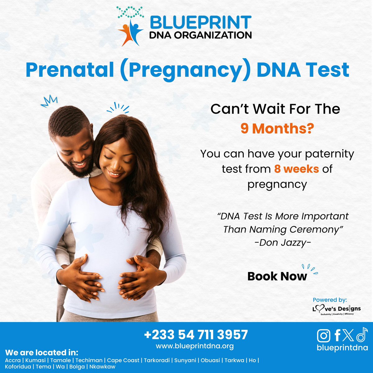 DnaBlueprint's tweet photo. We are here to serve everyone🥳🤗! 

For more information on our services contact 0547113957. 

#BlueprintDNA #PaternityTestGhana #DNAtesting #Ghana #dnatest https://t.co/gPSat14Djn