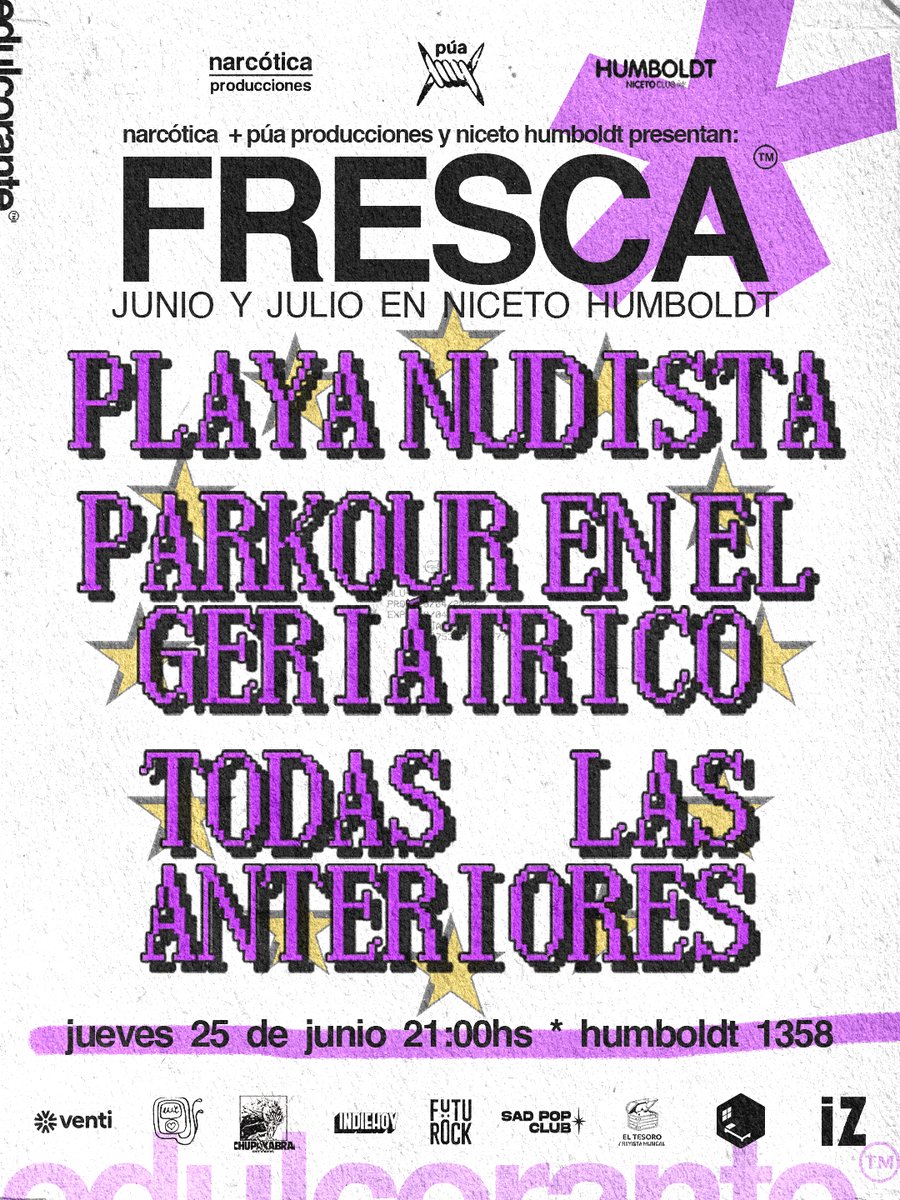 catalainx's tweet photo. fresca, nuestro festi del amor con @sofikohan, ya tiene grilla por día. curaduría, música emergente y mucho esfuerzo detrás. ojalá vengan todxs. 

abonos para las 4 fechas y entradas por día en: https://t.co/zy9eHoqb56 ❄️

gracias por el mundo gráfico hermosísimo de @npclvlc https://t.co/T8CmEqjdAl