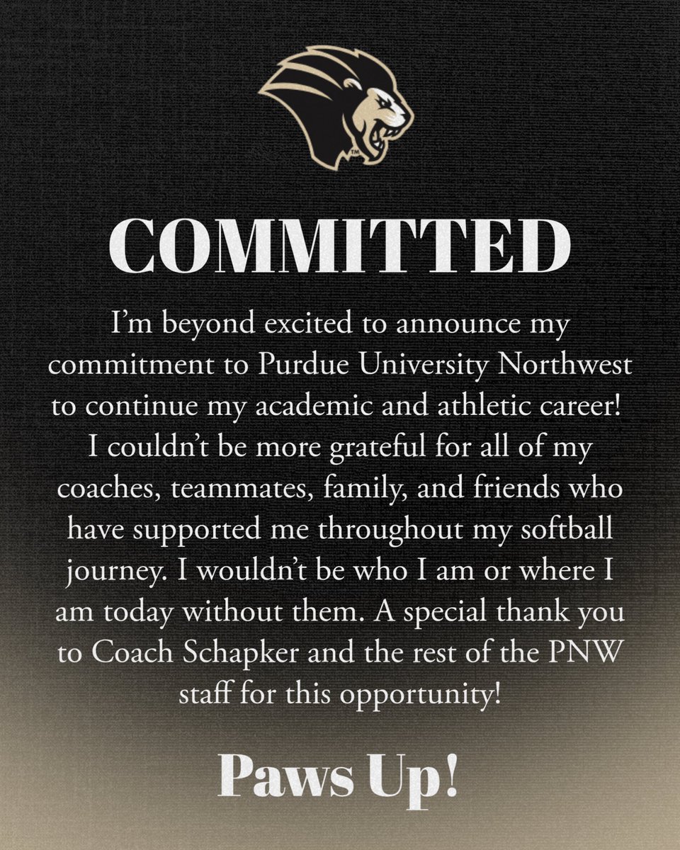kacienading's tweet photo. PAWS UP! 🦁💛🖤🐾 #committed
@PNWSoftball @claireschapker @18uOsborne @AcceleratedFas1 @mav_softball @mccutcheonmavs https://t.co/EwDdA7IvPs