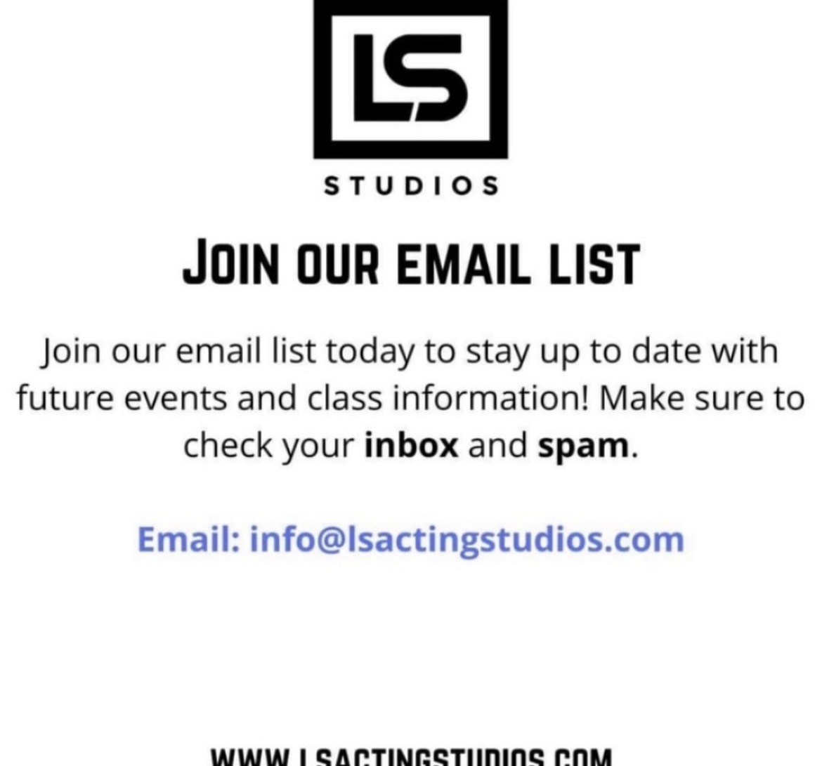 LSActingStudios's tweet photo. Unlock your creative potential with our Voice Over, Scene Study, and Screenwriting classes!! We offer In-Person and Virtual Classes!

Make sure to join our Email list to stay up to date on future events!
Don’t forget to check your spam!

VISIT https://t.co/Evad7oNuuL https://t.co/wFGRQrGuLq