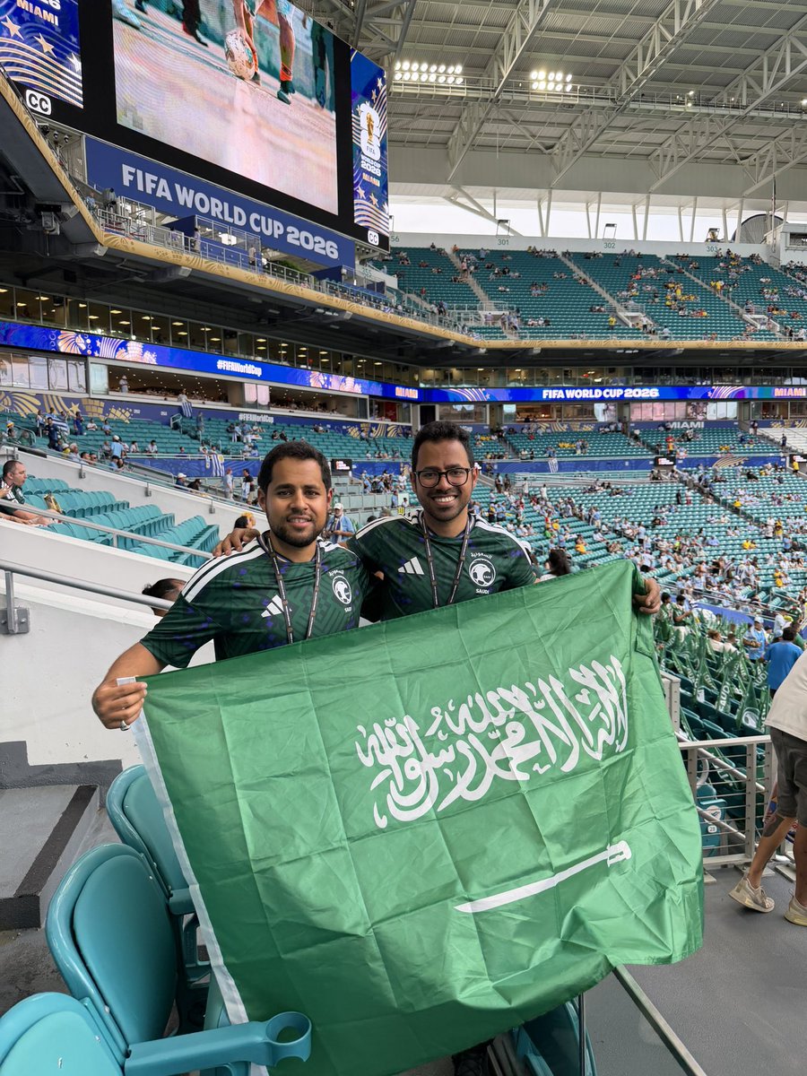 HSHM20's tweet photo. مباراة المنتخب السعودي ضد الاوروغواي، بإذن الله النتيجة افضل في المباراتين القادمة #كاس_العالم_٢٠٢٦ #السعودية_الأوروغواي https://t.co/8OnuLb7B3V