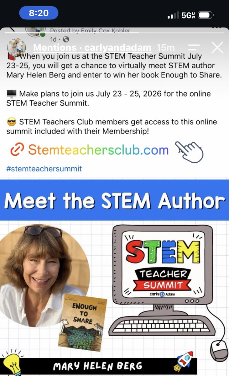 MaryHelenBerg's tweet photo. This is so cool.  VERY excited to be part of #STEMTeacherssummit. July 23-25
@carlyandadam 
#STEM #Teachers https://t.co/yIvkqCGu0w