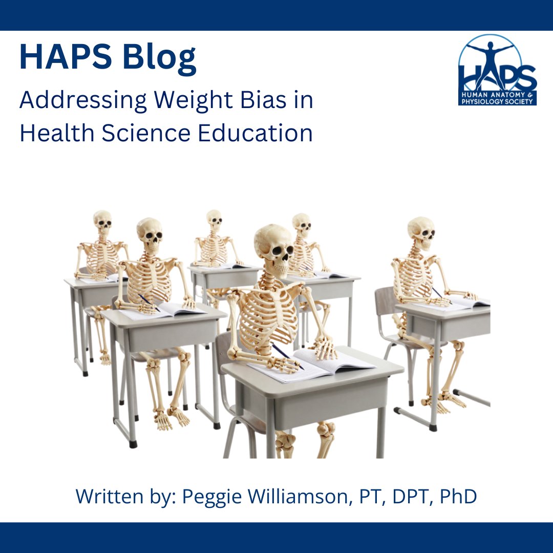 HumanAandPSoc's tweet photo. Check out the latest HAPS Blog! 

Addressing Weight Bias in Health Science Education Written by Peggie Williamson, PT, DPT, PhD

https://t.co/Y2cu6ESdoX https://t.co/2GHrawXgY2