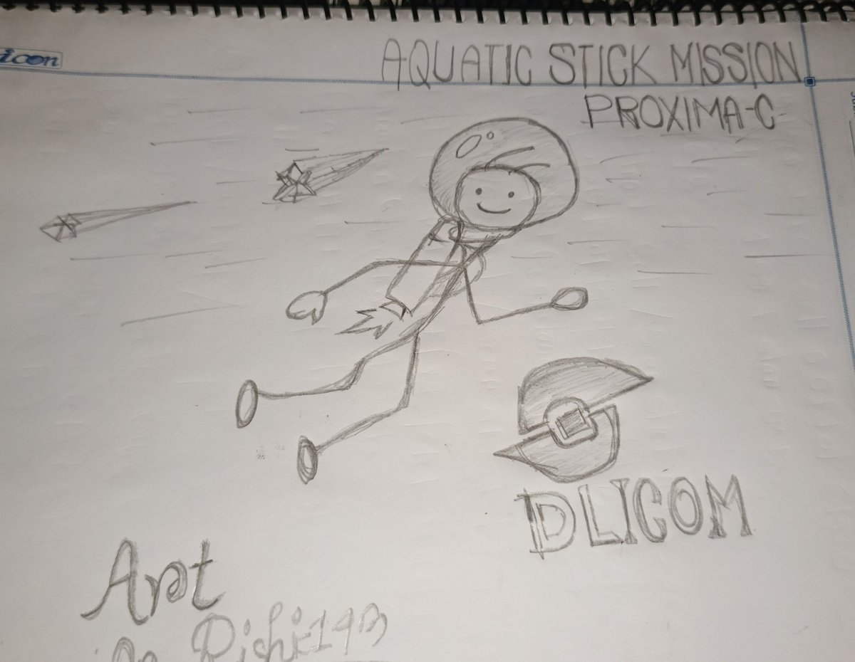 Rishi1net's tweet photo. Exploring new worlds starts with imagination. @DlicomApp 🚀
Dream it. Draw it. Create it. ✏️✨
#Sketch #SpaceArt #Creative
AQUATIC STICK MISSION – PROXIMA-C
Creating, sharing, and growing with the community. 💙
#Dlicom #CreateToEarn #Art #SpaceMission https://t.co/CsUSUb6DNf