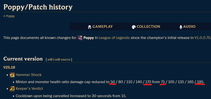 129lol_'s tweet photo. poppy just got all her clear nerfs undone. 

she lost phase rush, but gained protoplasm harness as her best pro play item.

with melee supports being pushed back into meta a bit, poppy will appear in draft and be flexed way more this MSI compared to the rest of this split. https://t.co/bPPucN43hK